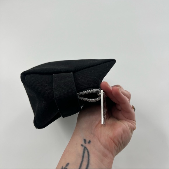 Dolce & Gabbana Beauty Black Makeup Bag Small Silver Cosmetic - Picture 5 of 9